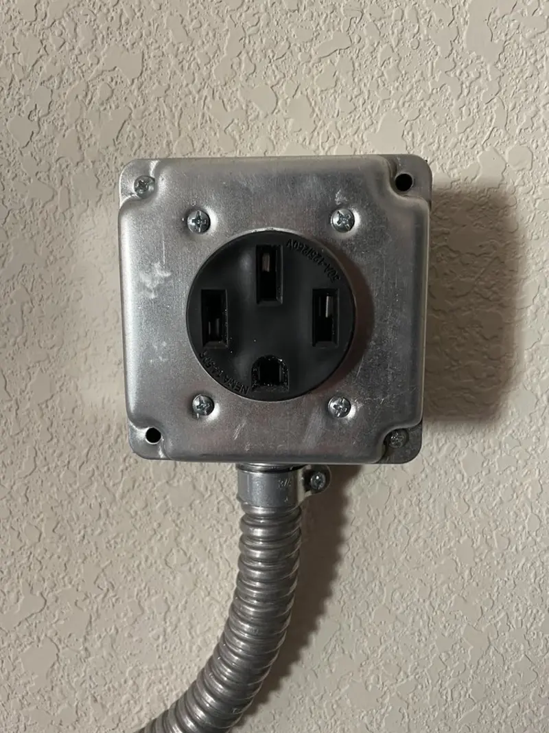 NEMA 14-50 outlet installed for Smart Home Electrical in Barnwell